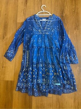 Juliet Dunn Mosaic Sequin Dress